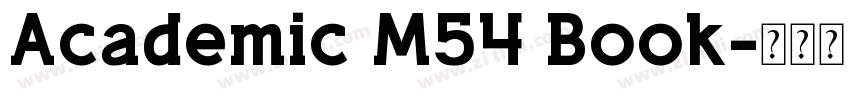 Academic M54 Book字体转换